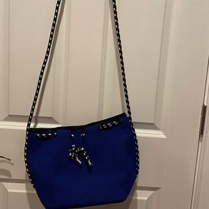 Blue neoprene bag